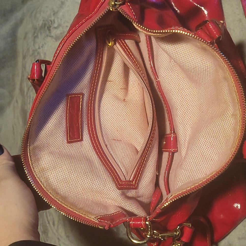 Dooney & Bourke Fuchsia Patent Leather Handbag - Picture 12 of 16